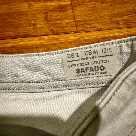 Diesel Safado straight leg jeans gray size 32x32 - Picture 2 of 3